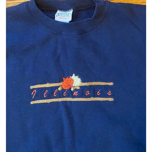 Vintage USA Illinois Fall Thanksgiving Sweatshirt Adult XXL Men’s Womens - Picture 2 of 10